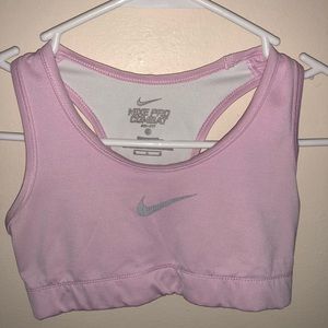 Light Pink & White Nike Sports Bra